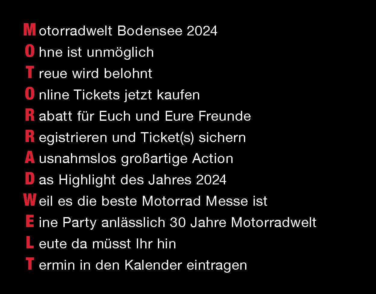 MOTORRADWELT BODENSEE 2024